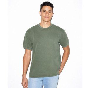 New American Apparel Green French Terry thick Tee